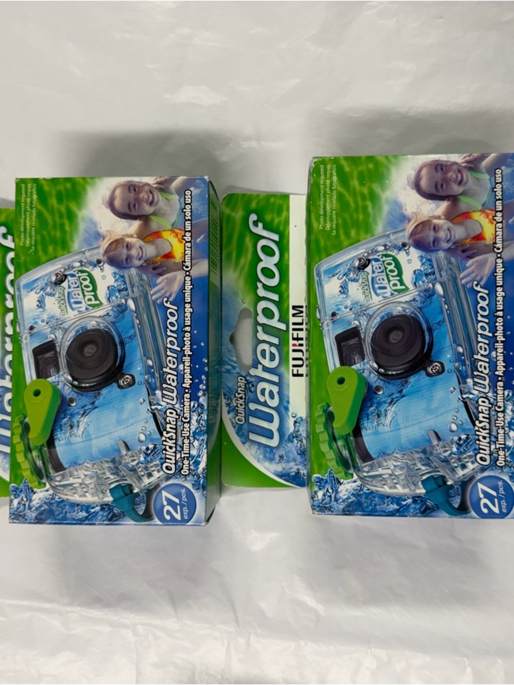 Fujifilm QuickSnap Waterproof EXP-02/2026 Disposable Camera New In Box Lot Of 2